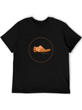 Mens Black T-shirt with Shoe Design