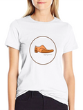 Mens Black T-shirt with Shoe Design