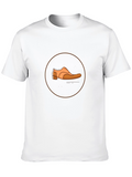 Mens Black T-shirt with Shoe Design