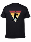 Retro Cricket Player Graphic Tee