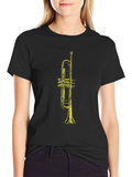 Trumpet Graphic Black T-Shirt