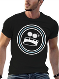 Funny Emoji Graphic Black T-Shirt