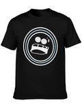 Funny Emoji Graphic Black T-Shirt