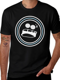 Funny Emoji Graphic Black T-Shirt