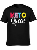 Keto Queen Graphic Tee - Trendy Diet Lifestyle Shirt