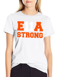 E11A Strong Graphic T-Shirt - Black Cotton Tee