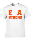 E11A Strong Graphic T-Shirt - Black Cotton Tee
