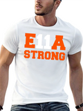 E11A Strong Graphic T-Shirt - Black Cotton Tee
