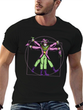 Vitruvian Mardi Gras Jester T-Shirt