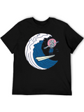Skeleton Surfer Graphic Tee