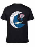 Skeleton Surfer Graphic Tee
