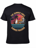 Summer Vibes T-Shirt: Tropical Beach Paradise Tee