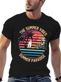 Summer Vibes T-Shirt: Tropical Beach Paradise Tee