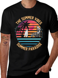 Summer Vibes T-Shirt: Tropical Beach Paradise Tee