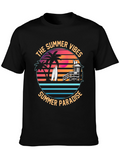 Summer Vibes T-Shirt: Tropical Beach Paradise Tee