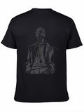 Stylish Man Graphic Tee - Black