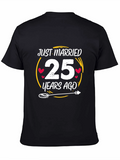 Just Married 25 Years Ago Anniversary T-Shirt