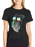 Cool Dog T-Shirt - Retro Sunglasses Design