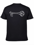 Skeleton Key Graphic Tee - Black