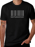 Best Husband Ever Barcode Graphic T-Shirt