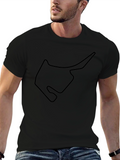 Circuit Outline Black T-Shirt