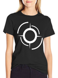 Abstract Target Graphic Black T-Shirt