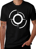 Abstract Target Graphic Black T-Shirt