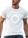 Abstract Target Graphic Black T-Shirt