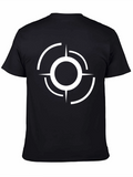 Abstract Target Graphic Black T-Shirt