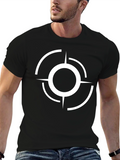 Abstract Target Graphic Black T-Shirt