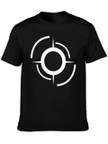 Abstract Target Graphic Black T-Shirt