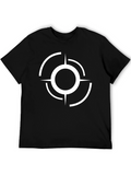 Abstract Target Graphic Black T-Shirt