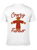 Crazy Farmer Graphic Tee - Black T-Shirt