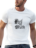 Feel My Wrath Black Graphic T-Shirt