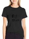 Feel My Wrath Black Graphic T-Shirt