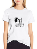 Feel My Wrath Black Graphic T-Shirt