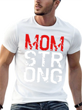 Mom Strong Graphic Tee - Black