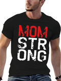 Mom Strong Graphic Tee - Black