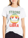 Strong Libra Zodiac Sign T-Shirt