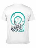 Astronaut Surfing T-Shirt - Space Adventure Tee