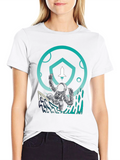 Astronaut Surfing T-Shirt - Space Adventure Tee