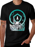 Astronaut Surfing T-Shirt - Space Adventure Tee