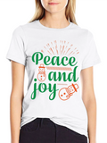 Peace and Joy Christmas T-Shirt
