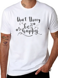 Dont Worry Be Happy Black T-Shirt