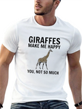 Giraffe Graphic Tee - Funny Novelty Shirt