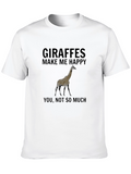 Giraffe Graphic Tee - Funny Novelty Shirt