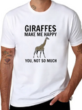 Giraffe Graphic Tee - Funny Novelty Shirt