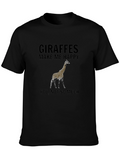 Giraffe Graphic Tee - Funny Novelty Shirt