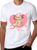 Axolotl Hugging T-Shirt - Id Rather Be