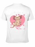 Axolotl Hugging T-Shirt - Id Rather Be
